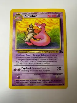 Slowbro 43/62 Uncommon Fossil Pokemon Unlimited Near Mint - Image 1