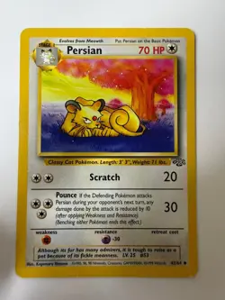 Persian 42/64 Uncommon Jungle Pokemon Unlimited Lightly Played - Image 1