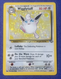 1999 Pokemon Wigglytuff Stage 1 16/64 Small Crease - Image 1