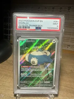 2023 POKEMON SVP EN-SV BLACK STAR PROMO 151 ELITE TRAINER BOX #051 SNORLAX PSA 9 - Image 1