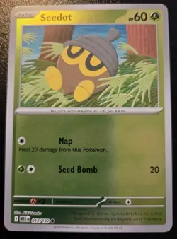 Seedot 013/132 Reverse Holo Common Mega Evolution Pokemon TCG - Image 1