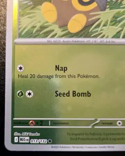 Seedot 013/132 Reverse Holo Common Mega Evolution Pokemon TCG - Image 4