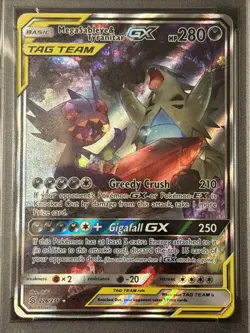 POKEMON SUN & MOON UNIFIED MINDS FULL ART/MEGA SABLEYE & TYRANITAR GX PSA 10 - Image 2