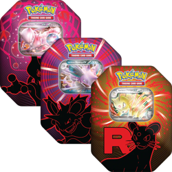Pokemon TCG - Fall 2025 Team Rocket Tins (Full Set of 3) - Factory Sealed - Image 1