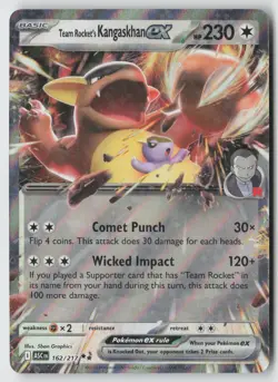 Team Rocket's Kangaskhan ex 162/217 Double Rare Ascended Heroes Pokemon NM - Image 1