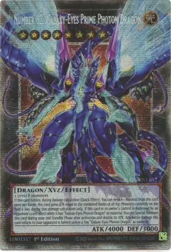 Konami Yu-Gi-Oh! Number 62 Prime Photon Dragon (Starlight Overframe) - Image 1