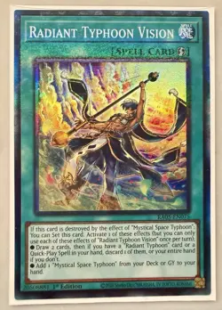 Radiant Typhoon Vision 1st Edition Collector's Rare RA05-EN075 Yu-Gi-Oh! - Image 1