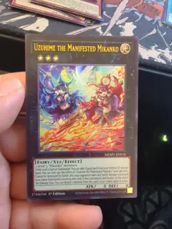 Yugioh! 1x Uzuhime the Manifested Mikanko MZMU-EN018 Ultra Rare 1st Ed NM - Image 1