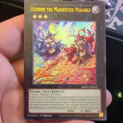 Yugioh! 1x Uzuhime the Manifested Mikanko MZMU-EN018 Ultra Rare 1st Ed NM - Image 2
