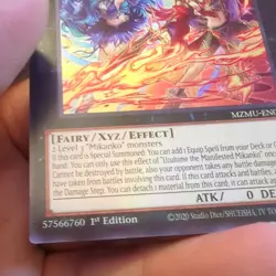 Yugioh! 1x Uzuhime the Manifested Mikanko MZMU-EN018 Ultra Rare 1st Ed NM - Image 3
