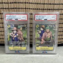One Piece Luffy & Zoro Promo 2025 Learn Together Set Sail OP-10-111 113 PSA 10 - Image 1