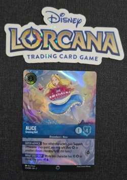Disney Lorcana RoTF Floodborn Enchanted Alice Growing Girl EN NM Rare - Image 1