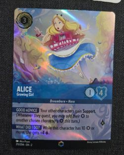 Disney Lorcana RoTF Floodborn Enchanted Alice Growing Girl EN NM Rare - Image 2