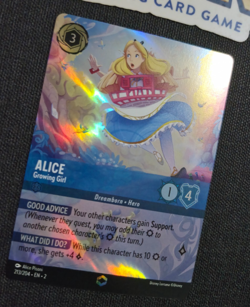 Disney Lorcana RoTF Floodborn Enchanted Alice Growing Girl EN NM Rare - Image 3