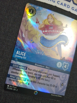 Disney Lorcana RoTF Floodborn Enchanted Alice Growing Girl EN NM Rare - Image 4