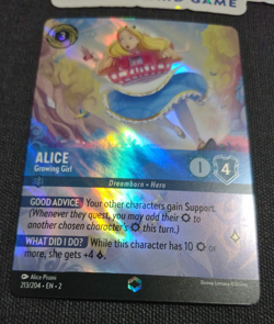 Disney Lorcana RoTF Floodborn Enchanted Alice Growing Girl EN NM Rare - Image 5