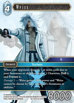 Weiss Foil - Re-033C/18-019R NM - Final Fantasy - Image 1