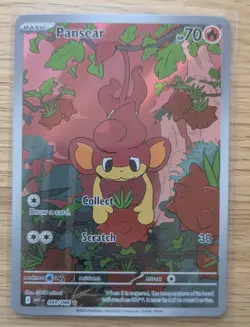 Pansear 099/086 White Flare HP Full Art Rare Holo Pokemon Card NM - Image 3
