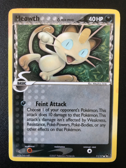 Meowth 11/17 POP series 5 Pokemon non-holo rare card MP - Image 1