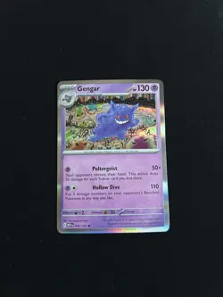 Pokemon Gengar TCG Holo Card 94/165 Scarlet & Violet 151 (#1) - Image 1