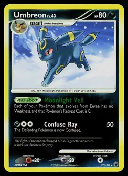Pokemon Card - Umbreon Majestic Dawn 32/100 Reverse Holo Rare - Image 1