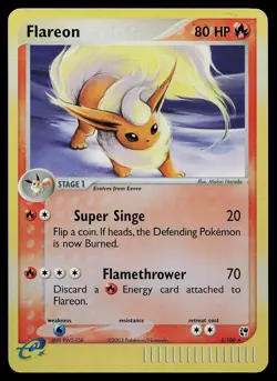 Pokemon Card - Flareon Sandstorm 5/100 Holo Reverse Holo Rare - Image 1