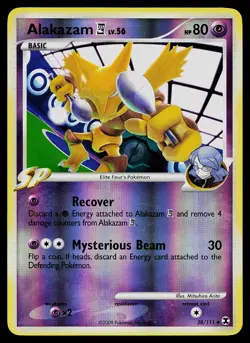 Pokemon Card - Alakazam E4 Rising Rivals 38/111 Reverse Holo Uncommon - Image 1