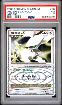 2009 POKEMON PLATINUM ARCEUS #96 ARCEUS LV.X-HOLO PSA 7 - Image 1