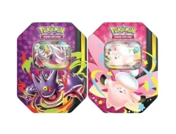 Pokemon Mega Moonlit Tin Mega Clefable & Gengar 2 Tins IN HAND - Image 1