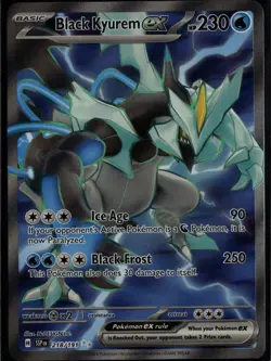 Black Kyurem ex 218/191 Ultra Rare Surging Sparks Pokemon Near Mint - Image 1