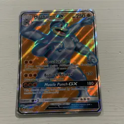 Machamp GX 135/147 Burning Shadows Ultra Rare Full Art Holo English 2017 250HP - Image 1