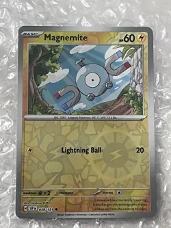 Pokemon TCG Magnemite 058/191 Sv08: Surging Sparks Reverse Holo NM - Image 1