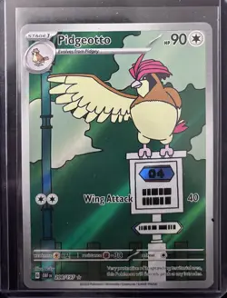 2023 Pidgeotto #208 IR Pokemon Obsidian Flames UNGRADED LP - Image 1