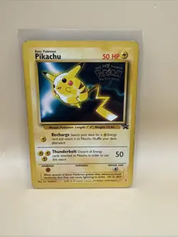 Pokemon 'Movie Promo' Pikachu Black Star Promo World Collection #4 - Image 1