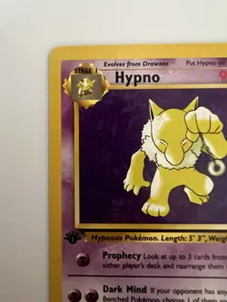 Pokemon TCG Fossil Hypno 23/62 Rare 1st Edition Regular EN 90 HP Stage 1 - Image 2