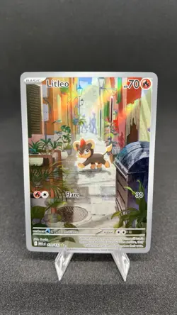 Pokemon Litleo Me01: Mega Evolution 139/132 Holo Basic 70 HP Full Art - Image 1