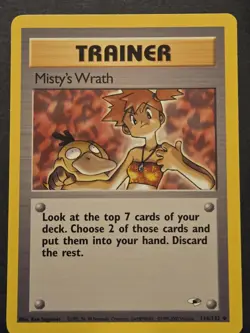 Misty’s Wrath 114/132 Pokemon Gym Challenge Unlimited 2000 Uncommon - Image 1