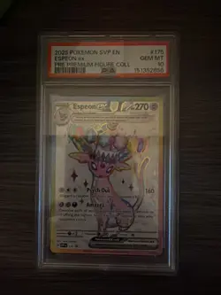 Pokemon 2025 S&V Promo Espeon Ex PFC #175 PSA 10 - Image 1