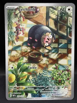 Lechonk 209/197 Scarlet & Violet Obsidian Flames Illustration Rare - Image 1