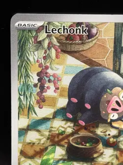 Lechonk 209/197 Scarlet & Violet Obsidian Flames Illustration Rare - Image 3