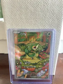 Pokemon Snivy 087/086 Illustration Rare SV Black Bolt English TCG NM - Image 1
