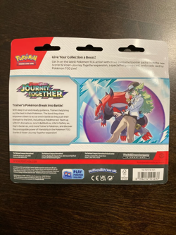 Pokemon Journey Together 3 Pack Blister Sealed New - Scrafty - Image 2