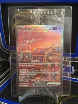 Mew ex SVP 053 Pokemon TCG Scarlet Violet 151 Black Star Promo Full Art SEALED - Image 3