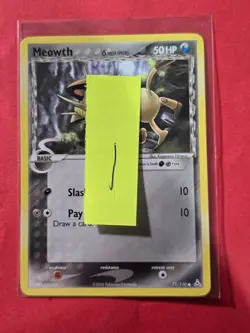 2006 Pokemon EX Holon Phantoms #71 Meowth, Delta Species, C, NF/H, cd1 - Image 3
