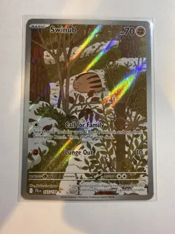 Swinub 165/159 — Illustration Rare (IR) Holo — Near Mint — Pokemon TCG — English - Image 1