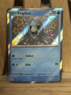 Frigibax 128/091 Baby Shiny Rare Pokemon TCG Paldean Fates Pokemon NEAR MINT NM - Image 1