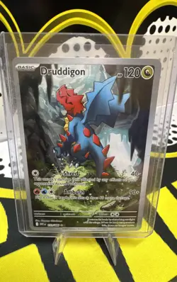 Druddigon 151/086 Illustration Rare Pokemon White Flare Holo - Image 1