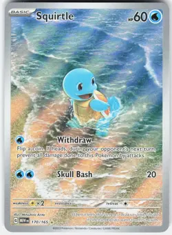 Pokemon Squirtle 170/165 Illustration Rare 151 Pokemon Near Mint - Image 1