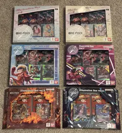 One Piece Illustration Box Set 1 , 2 , 3 , 4 , 5 , & 6 Factory Sealed Brand New - Image 1