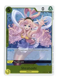 Shirahoshi (Dash Pack) OP03-116 UC Foil One Piece Kingdoms of Intrigue NM - Image 1